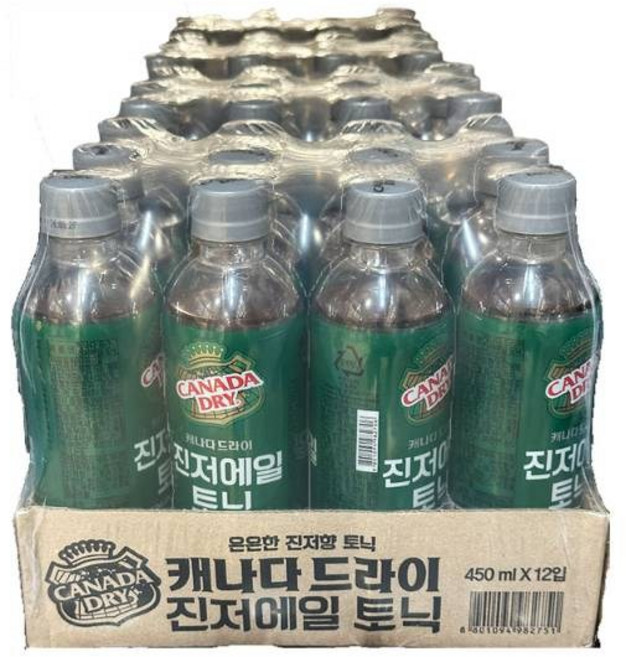 캐나다드라이 진저에일 토닉, 450ml, 3개