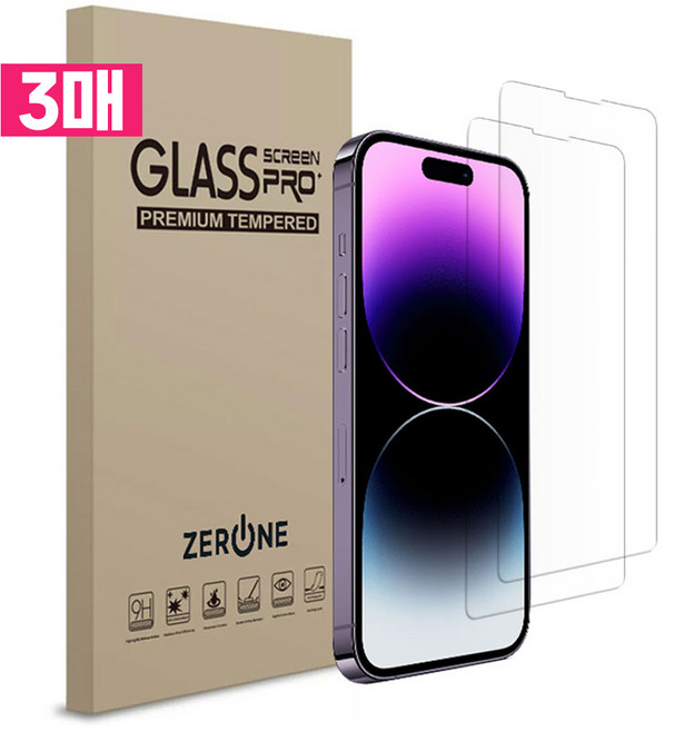 제로원 2.5D 아이폰 강화유리 휴대폰 액정보호필름 ZRN-MP1000, 1세트