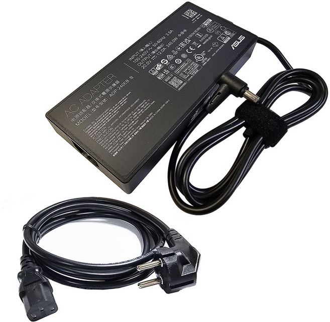 ASUS G733Z G733ZM ROG SCAR 전용 정품 노트북 어댑터 충전기 20V 12A 240W 6mm 중앙핀 케이블포함, 1개