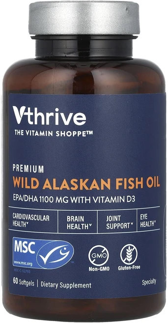 새해 첫좋은선물 Vthrive 프리미엄 야생 알래스카 피쉬 오일 소프트젤 60정 제대로 할인합니다, Vthrive프리미엄야생알래스카피쉬오일소프트젤60정, 1 - 쿠팡