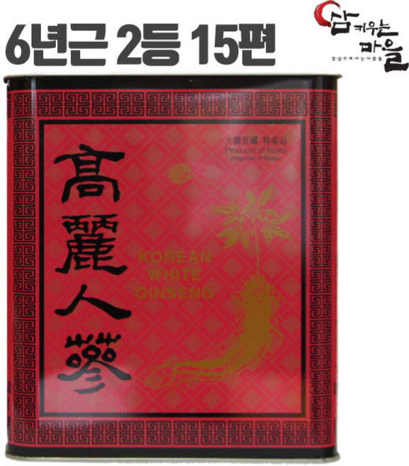 농협 농관원 6년근 고려인삼 건삼 말린인삼 오쿠 백미 백삼 홍삼제조용, 300g, 1개