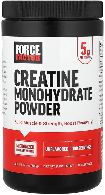 Force Factor 크레아틴 일수화물 분말 무맛 500g(17.6oz) FOA-66252, 1개 - 쿠팡