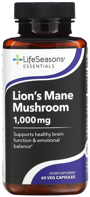 라이프시즌스 노루궁뎅이버섯 500mg 60 베지캡슐, 4개, 60정 - 쿠팡