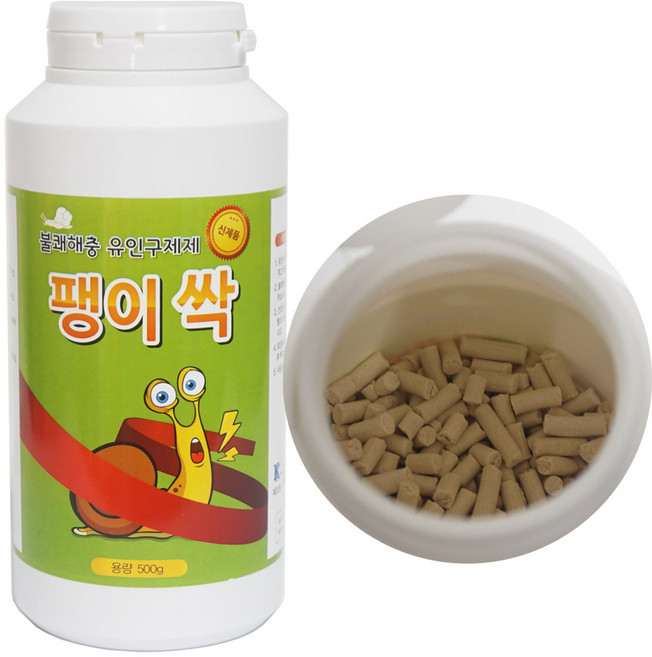 팽이싹 500g 달팽이약 민달팽이 유인 박멸 퇴치제 고체형, 1개, 1개입