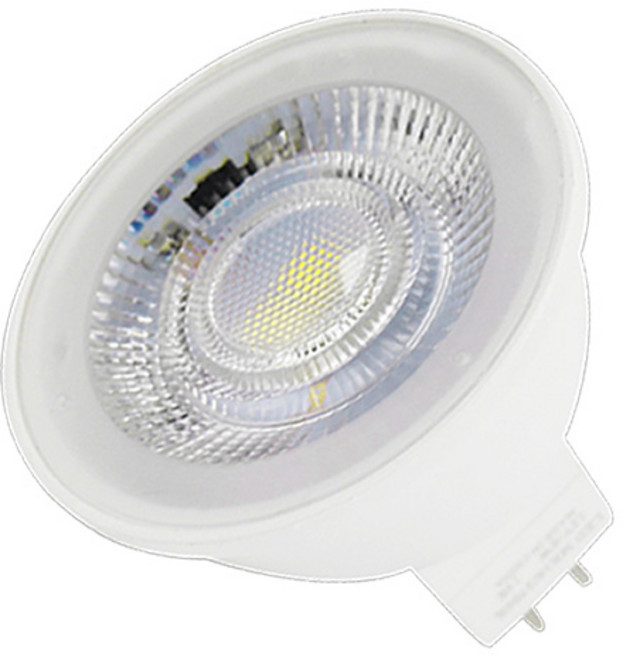 두영 LED MR16 12V 4W 6W 주광색 전구색 할로겐 대체, 6W 주광색-하얀빛, 1개