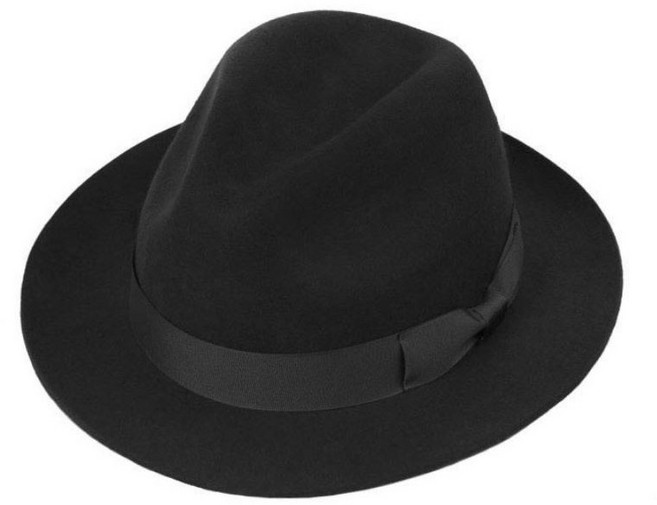 WK 해리슨 리노 2 블랙 페도라 고급 울 펠트 햇 아빠 엄마 모자 선물 신사 정장 방수