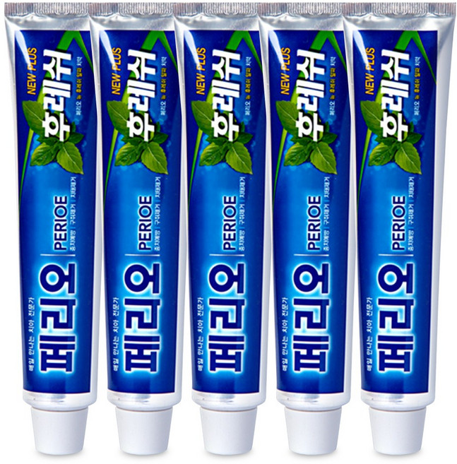 페리오 뉴 후레쉬 플러스치약, 150g, 7개