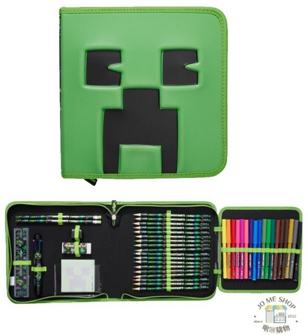 Smiggle Minecraft 麥塊 兒童後背包, 新款立體，我的世界文具套裝(含文具)
