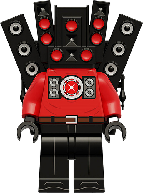 로앤제이 스키비디 토일렛 미니 블록 호환 블럭 업그레이드 타스맨 타카맨 타티맨, R3106-타이탄 스피커맨, 1개