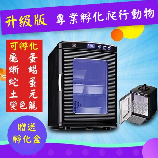 110V爬蟲孵蛋箱 守宮孵蛋機 高冠變色龍 烏龜蛋 蛇蛋 土元 蜥蜴 守宮 歐陸 兩棲陸龜, 每單贈送3個孵化盒,專業爬蟲孵蛋機（保固3年）, 1個