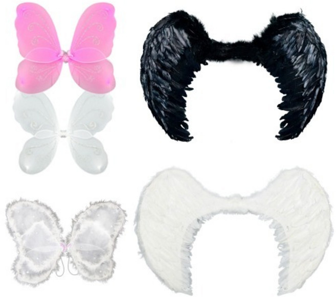 할로윈 천사 악마 요정 날개