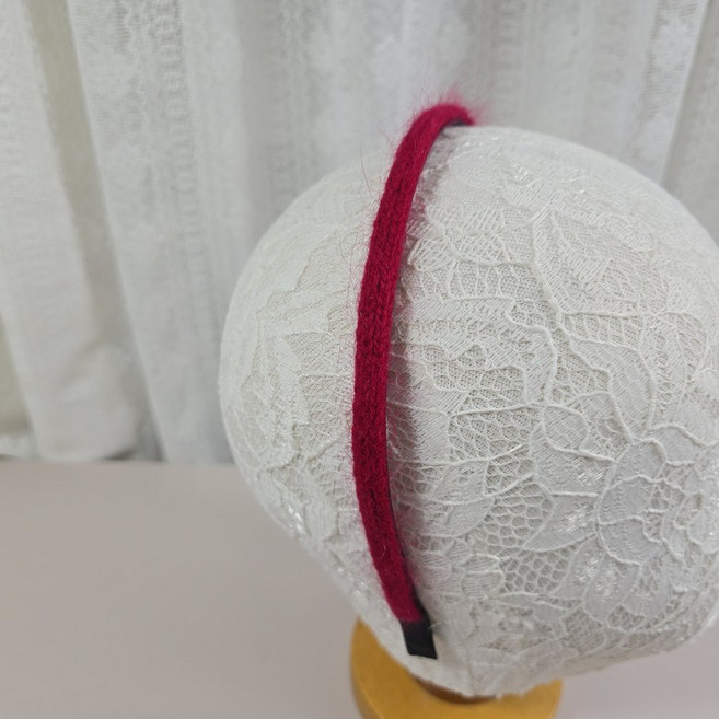 앙고라 슬림 얇은 심플한 머리띠 헤어밴드 겨울