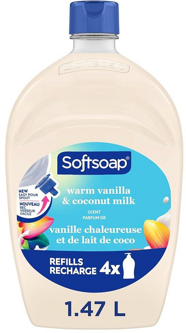 Softsoap Moisturizing Liquid Hand Soap with New Easy Pour Spout Kitchen and Bathroom Soap Warm V, Softsoap Moisturizing Liquid H