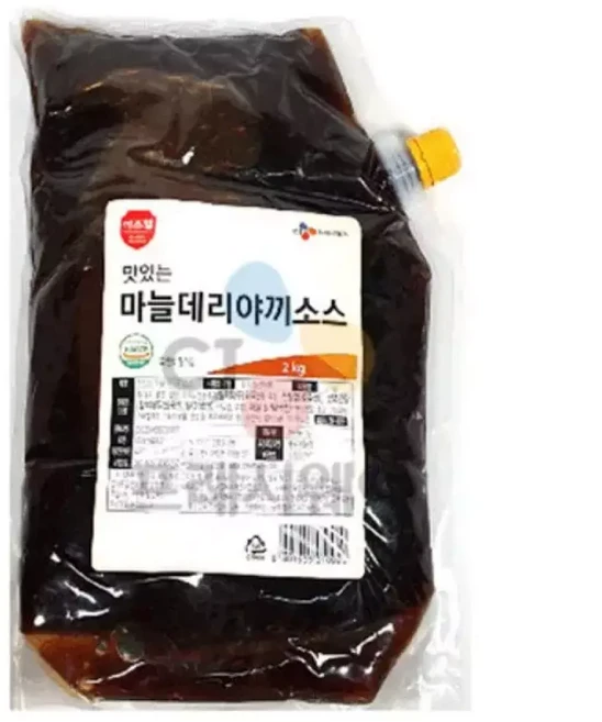 이츠웰 마늘데리야끼소스 5개 2kg 식사 혼밥 일식 외식 집밥 중식, 1세트