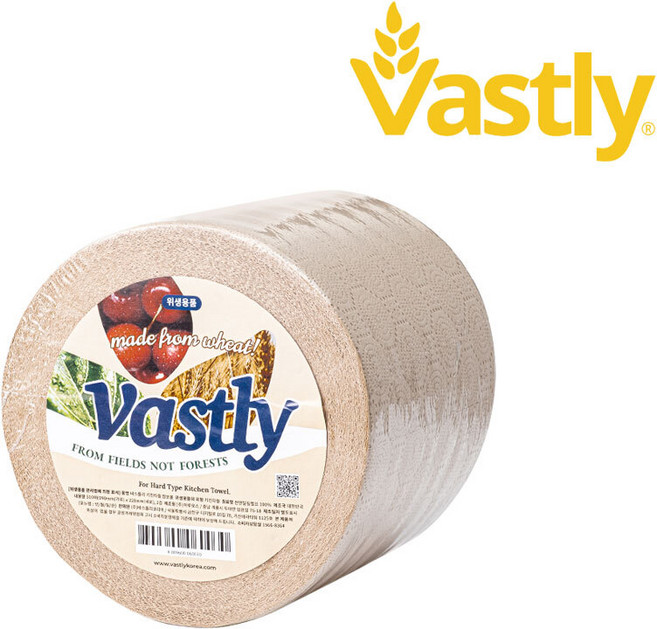 바스틀리 바스틀리 밀짚 점보롤 키친타올 510매 (증정 물티슈100매), 1개