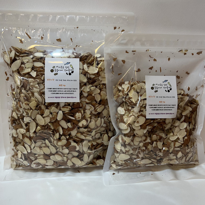 솔봄이네 생 아몬드 슬라이스 500그램 1키로, 500g, 1개