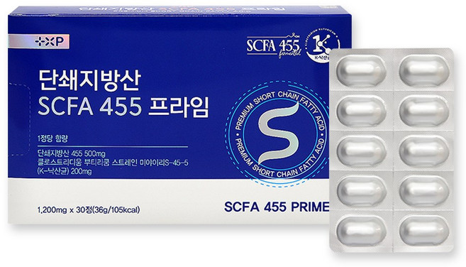 플러스엑스팜 단쇄지방산 SCFA 445 프라임 / 낙산균 유산균, 1개, 30정