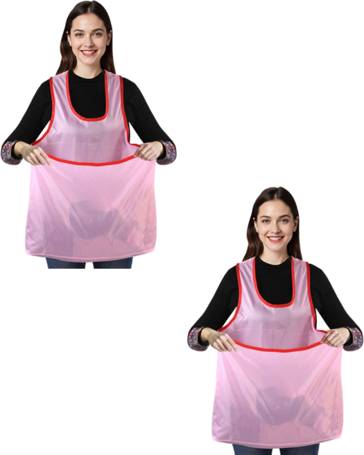 캥거루 앞치마 빨래 텃밭 과일 수확용 앞치마, 2개, 핑크