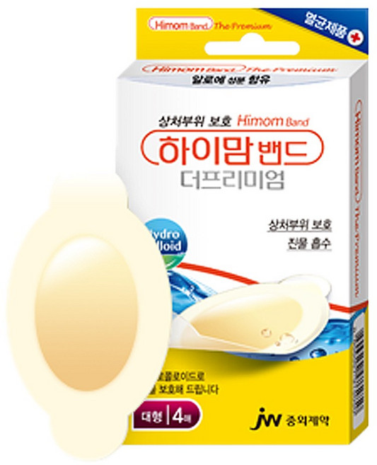 중외제약 하이맘밴드 프리미엄 원형 폼 번 에이지, 1개