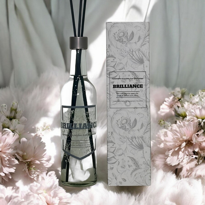 브릴랑스 프리미엄 디퓨저 와인병 인테리어 선물용 쇼핑백포함, 1개, 370ml, No.2 천국의 숨소리