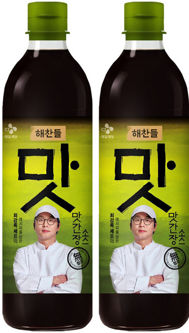 해찬들 최강록 셰프의 레시피를 담은 맛간장 소스, 2개, 450ml