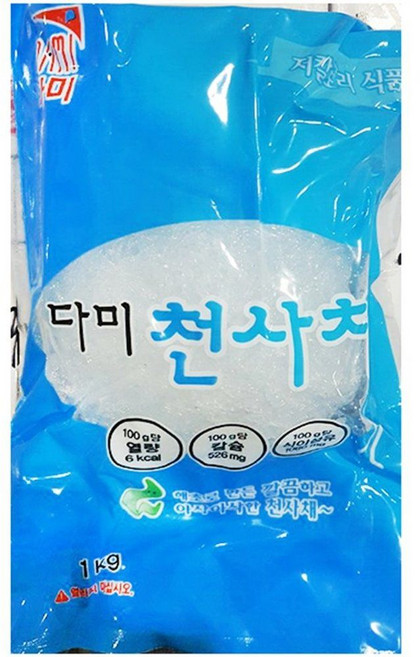 식당용 업소용 다미식품 천사채 실 1K x10 실온보관 reo+52281As, 1개, 1kg