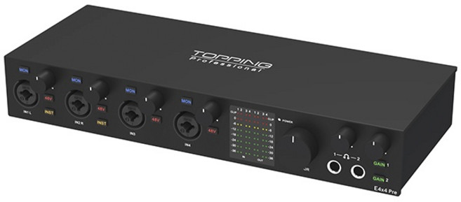 (Topping) (오디오인터페이스) 토핑 E4x4 Pre 오디오 인터페이스, 화이트, 토핑E4x4Pre