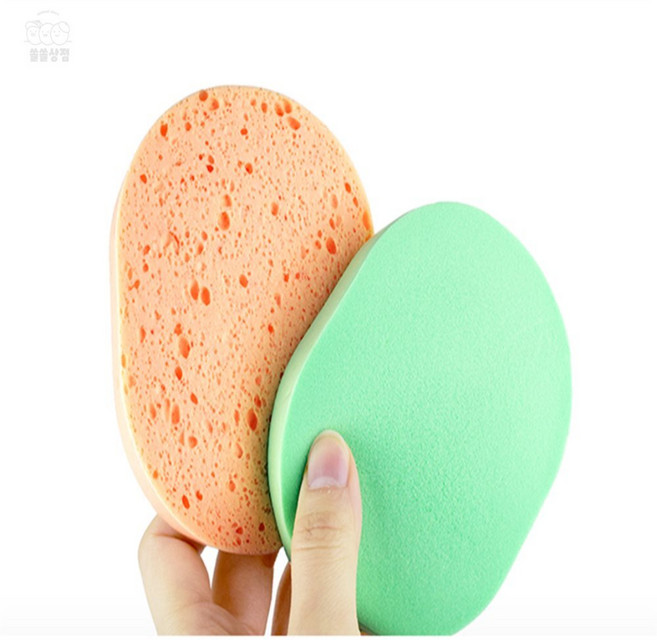 솔솔상점 미용해면 각질제거 세안퍼프, 현무암구멍