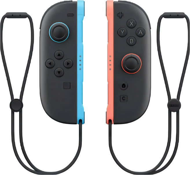 Nintendo Switch 左右手把 (淺藍色/淺紅色) 附腕帶, 淺藍色/淺紅色, 1套, Joy-Con 2 (L) [BEE-012]