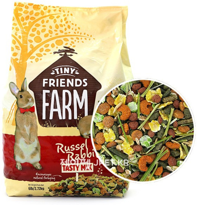 제이펫 슈프림펫 러셀 래빗 테이스티믹스 토끼사료, 1개, 2.5kg