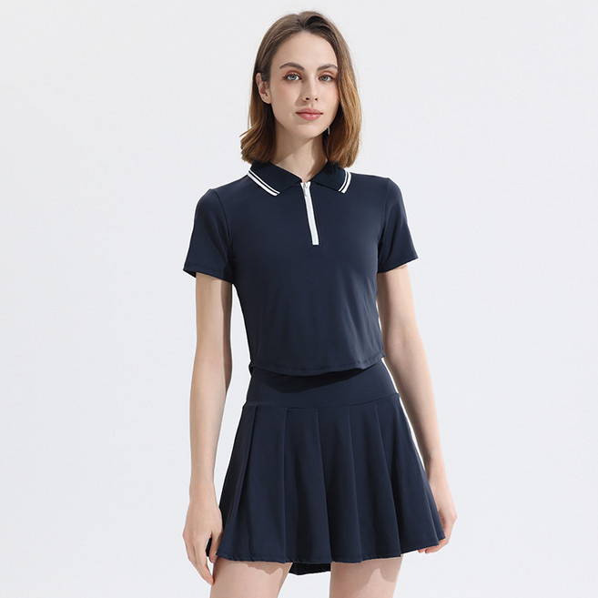 網球服運動套裝女羽毛球速幹跑步高爾夫球訓練服健身房晨跑服夏季