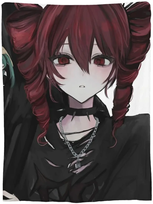 올스토어 카사네 테토 담요 커버 애니메이션 비튜버 플러시 침대 소파 장식 부드럽고 따뜻한, 01 150x125cm 0x50in, 15 12