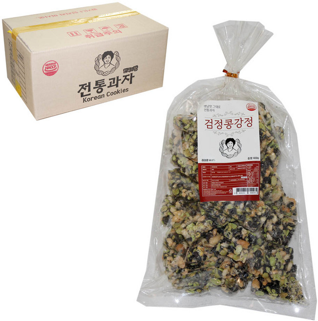 한일식품 검정콩강정, 16개, 400g