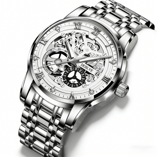 한아로지스 클래식 남성 쿼츠 메탈 손목시계