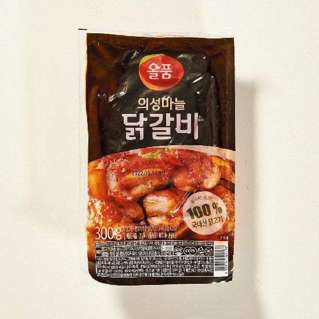 올품 의성마늘닭갈비, 8개, 300g