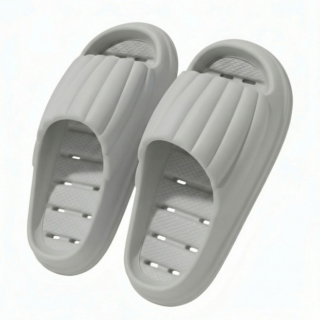 리라홈 미끄럼방지 물빠짐 욕실화 화장실 슬리퍼, 그레이, 1개