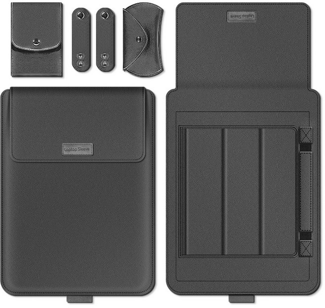 루크 맥북프로 노트북파우치 LG그램 삼성 13인치 14인치 15인치 16인치 STB109, 블랙, 1개