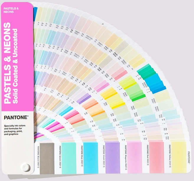 (새상품) PANTONE 팬톤 컬러북 파스텔 & 네온 컬러 가이드 C U 1권 GG1504C 파스텔 컬러칩 색상표 칼라북, 1개