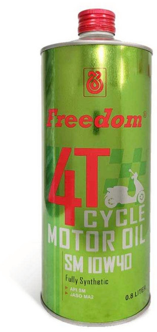 Freedom 4T機車油 SM 全合成機油, 1個, 10W40 0.8L