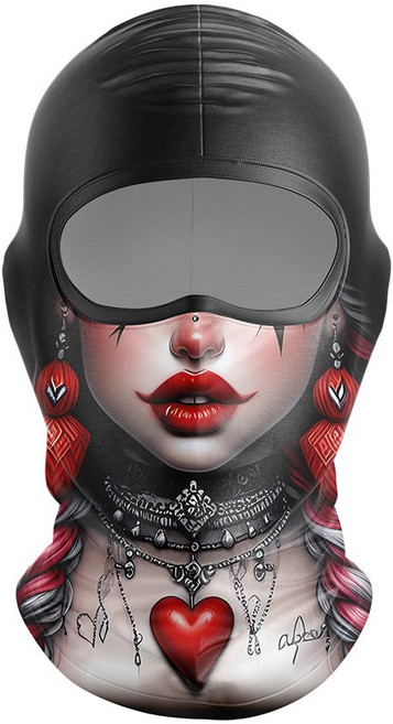 오토바이 타기 마스크 Balaclava Clown Ghost Skull Uv 얼음 실크 빠른 건조 여름 남성용 야외 자전거 헤드, 14 MT-188, 1개