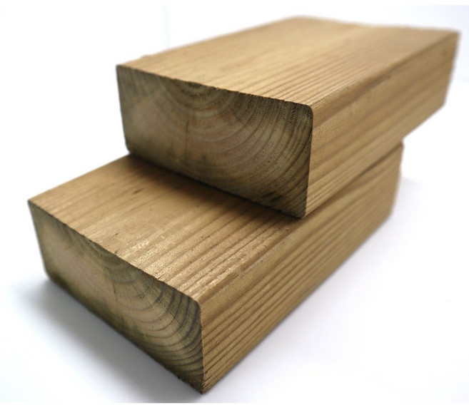 방부각재 38x184x1200 3개 야외용 목재 구조용 각목, 1세트