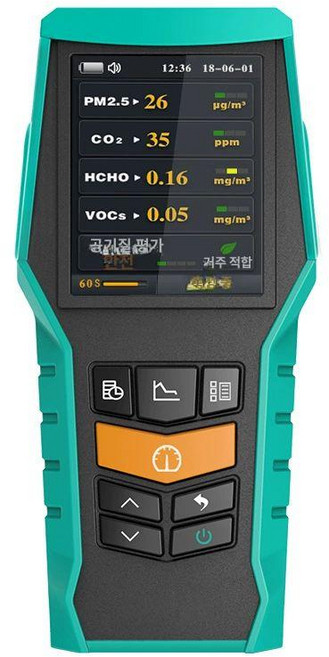 공기질 측정기 휴대용 먼지 차량용 농도 계측기 감지기 실내, 1개