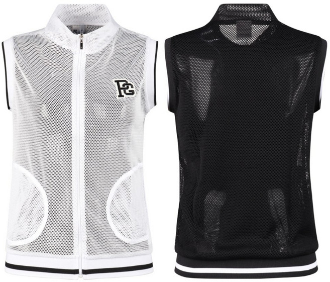 신축성좋은 여성 빅사이즈 풀 메쉬 골프 조끼 99 스포츠웨어 이십대