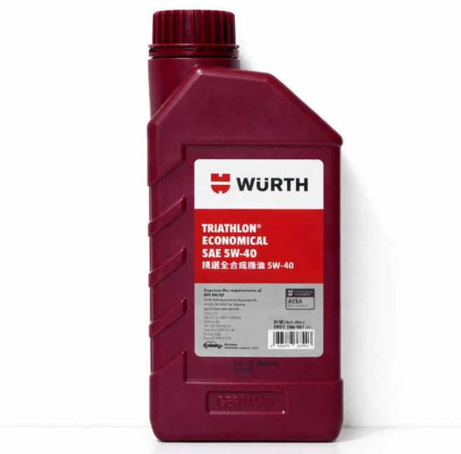 WURTH 福士 TRIATHLON SAE 5W-40 引擎機油, 1個