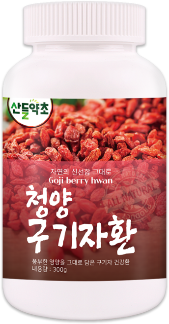 산들약초 청양 구기자환 300g (100% 국산 청양 구기자로 정성드려 만든 건강환), 1개