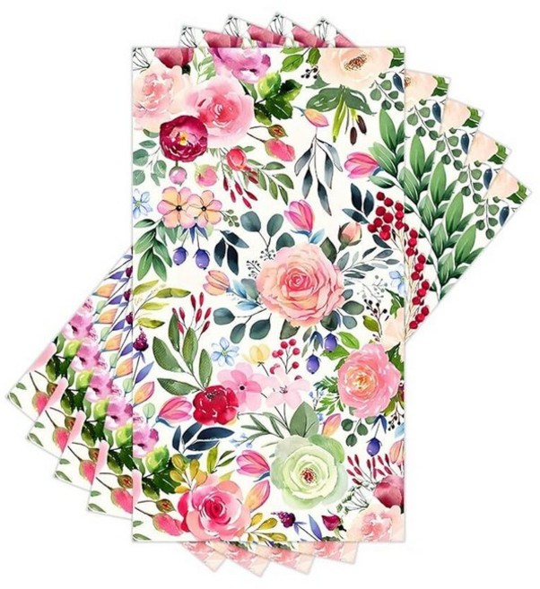 100PCS Floral Paper Napkins 2-Ply Disposable Decorative Rose and Berry Dinner Napkins Hand Towels, 100PCS(4.3x7.9in)