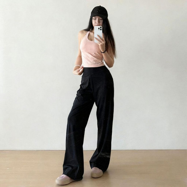 高腰運動褲 顯瘦 舒適運動長褲 瑜珈健身跑步 運動休閒褲 直筒褲