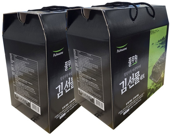 풀무원 정성가득 바른먹거리 조미김 선물세트, 2개