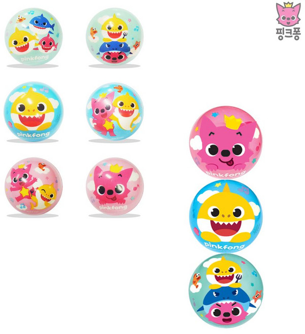 핑크퐁 미니 소프트 볼 3P 아기 공놀이 유아 장난감 유아용공 캐릭터볼 아기공 아기소프트공 유아소프트공, 본상품선택, 1개