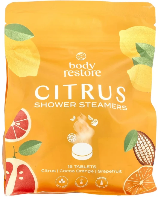 바디 리스토어 샤워 스티머 시트러스 향 15정 386ml ODY-31303, 1 - 쿠팡